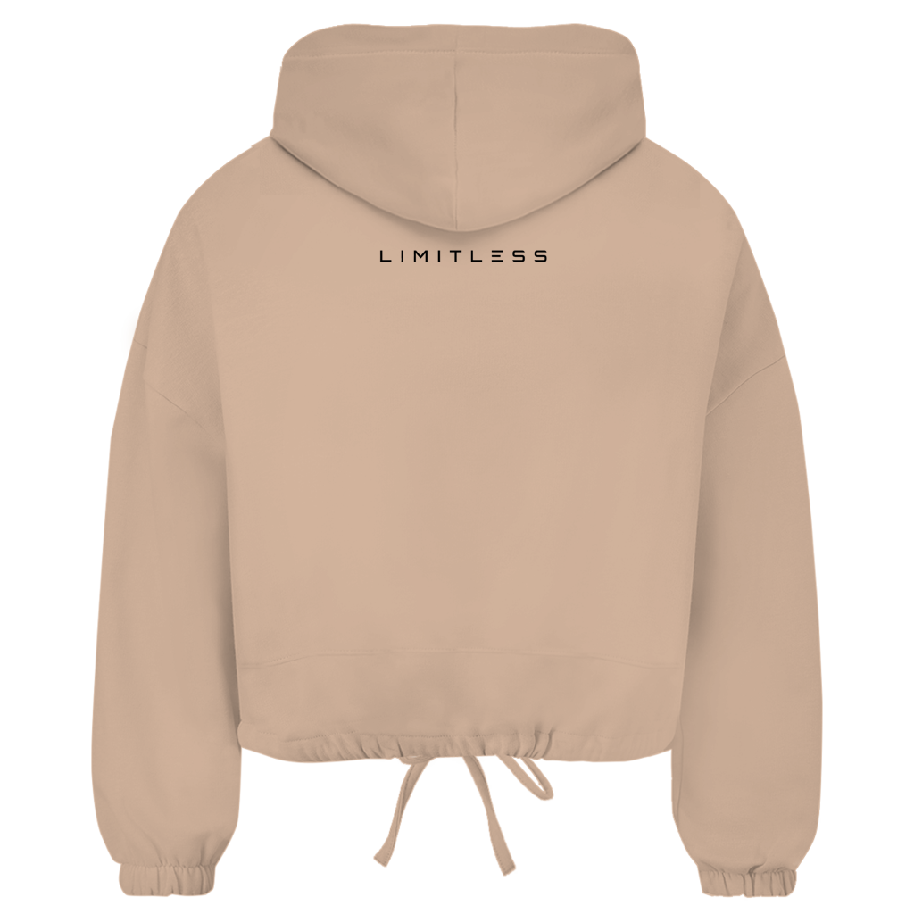 Damen Cropped Oversize Hoodie