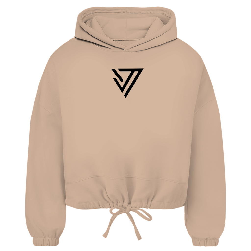 Damen Cropped Oversize Hoodie
