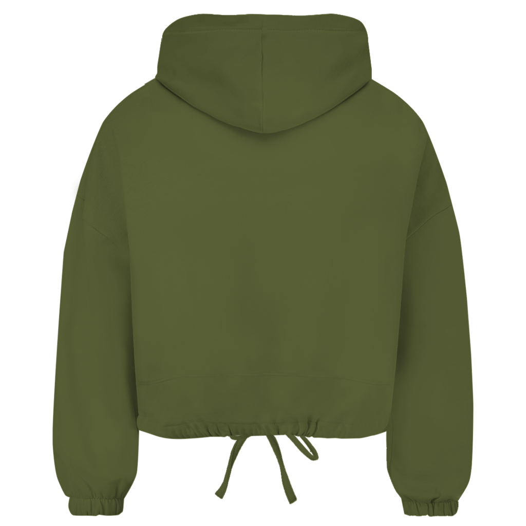 Damen Cropped Oversize Hoodie