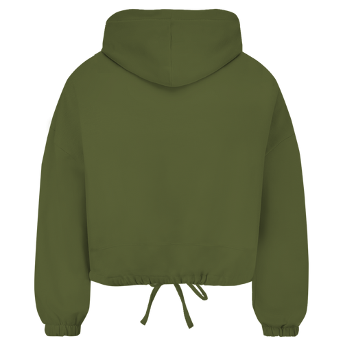 Damen Cropped Oversize Hoodie