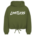 Damen Cropped Oversize Hoodie