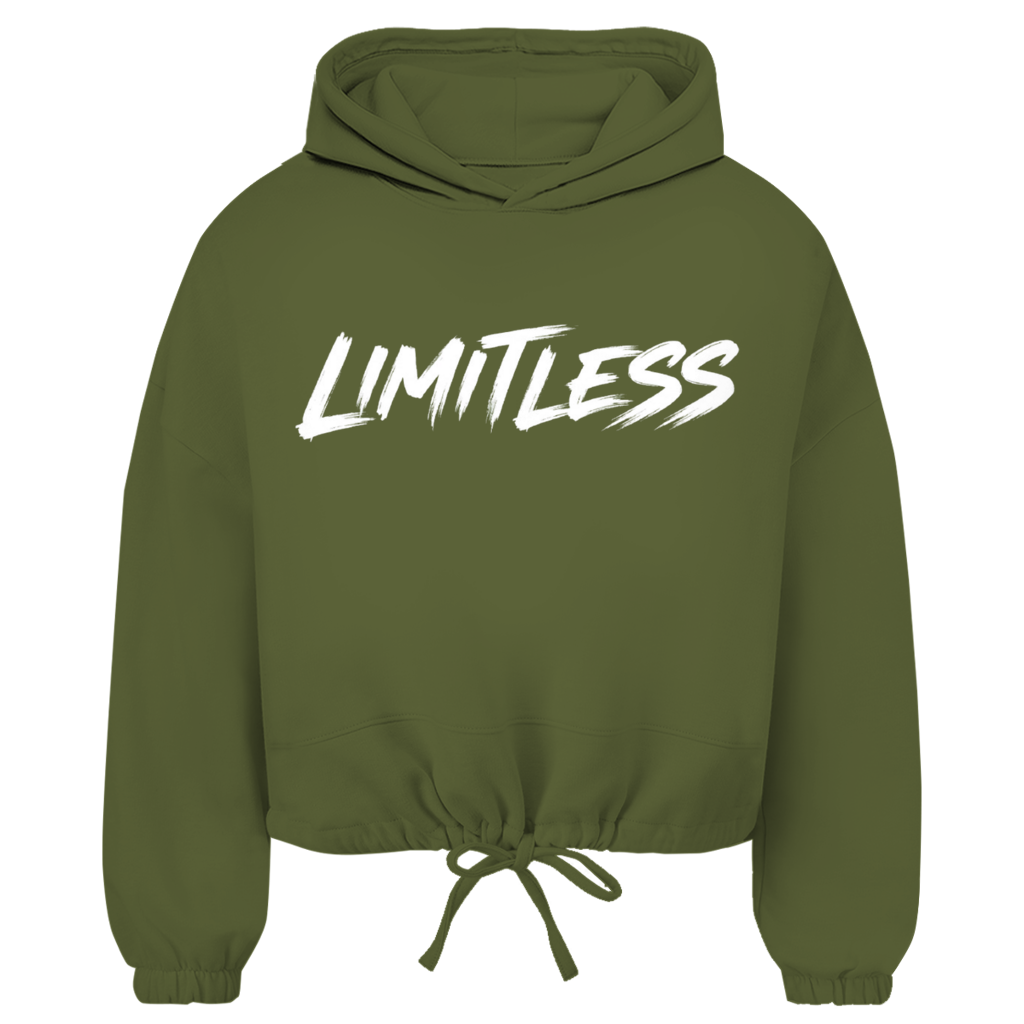Damen Cropped Oversize Hoodie