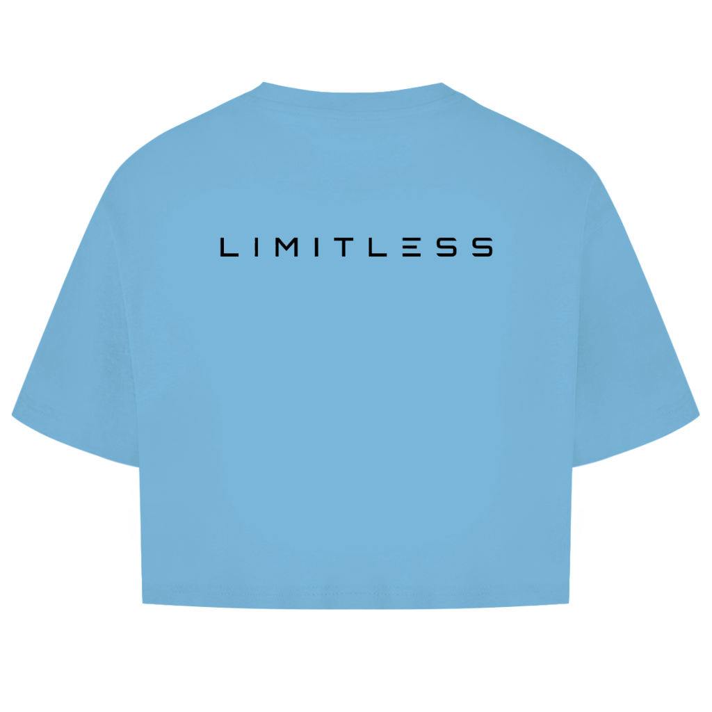 Damen Oversize Crop Top Limitless