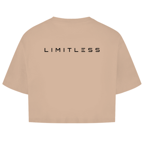Damen Oversize Crop Top Limitless