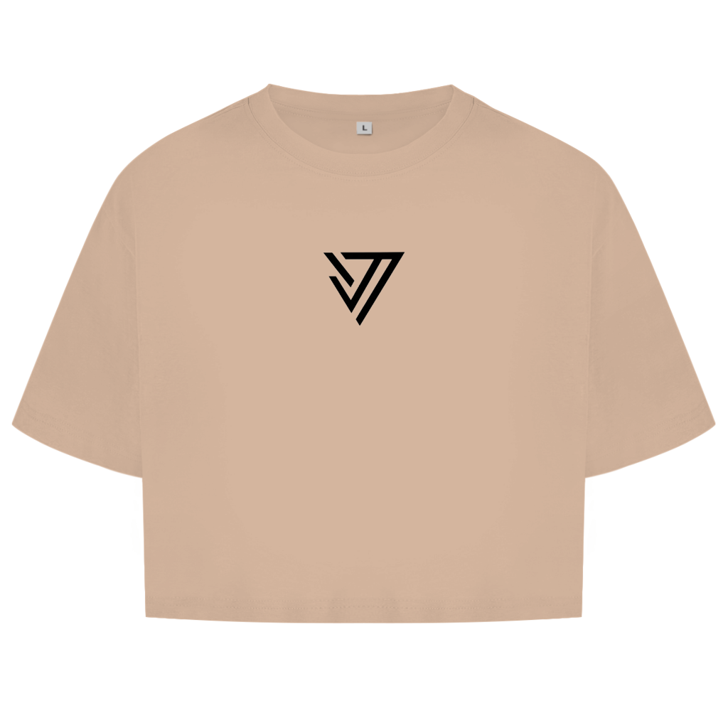 Damen Oversize Crop Top Limitless