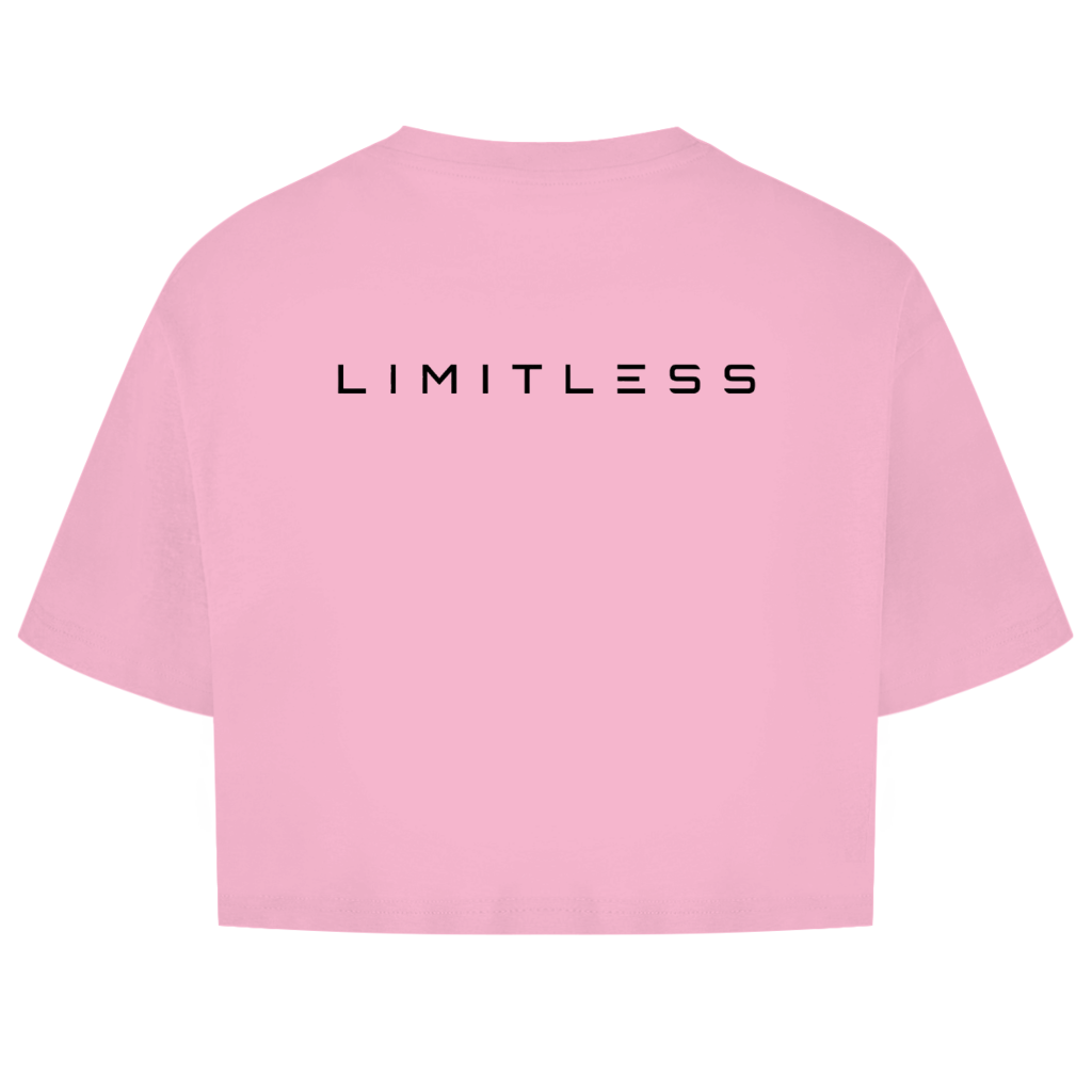 Damen Oversize Crop Top Limitless