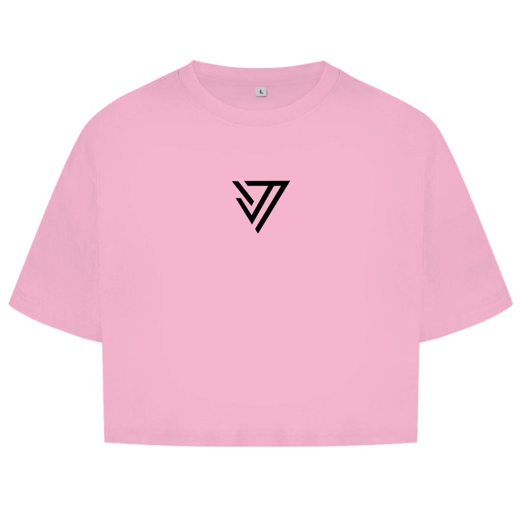 Damen Oversize Crop Top Limitless