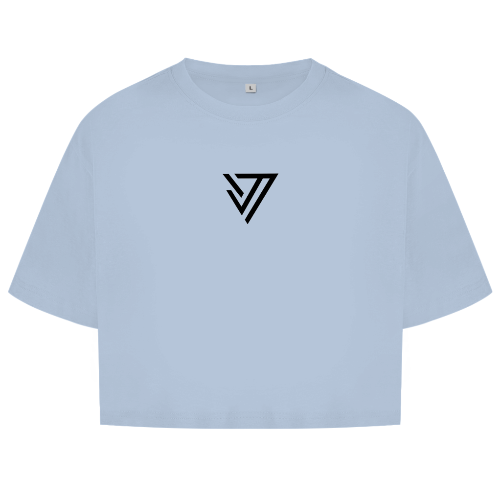 Damen Oversize Crop Top Limitless